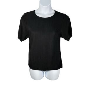 Vtg Sarah Arizona Knit Top XL Honeycomb Textured Mid-weight 90's Y2K Minimalist